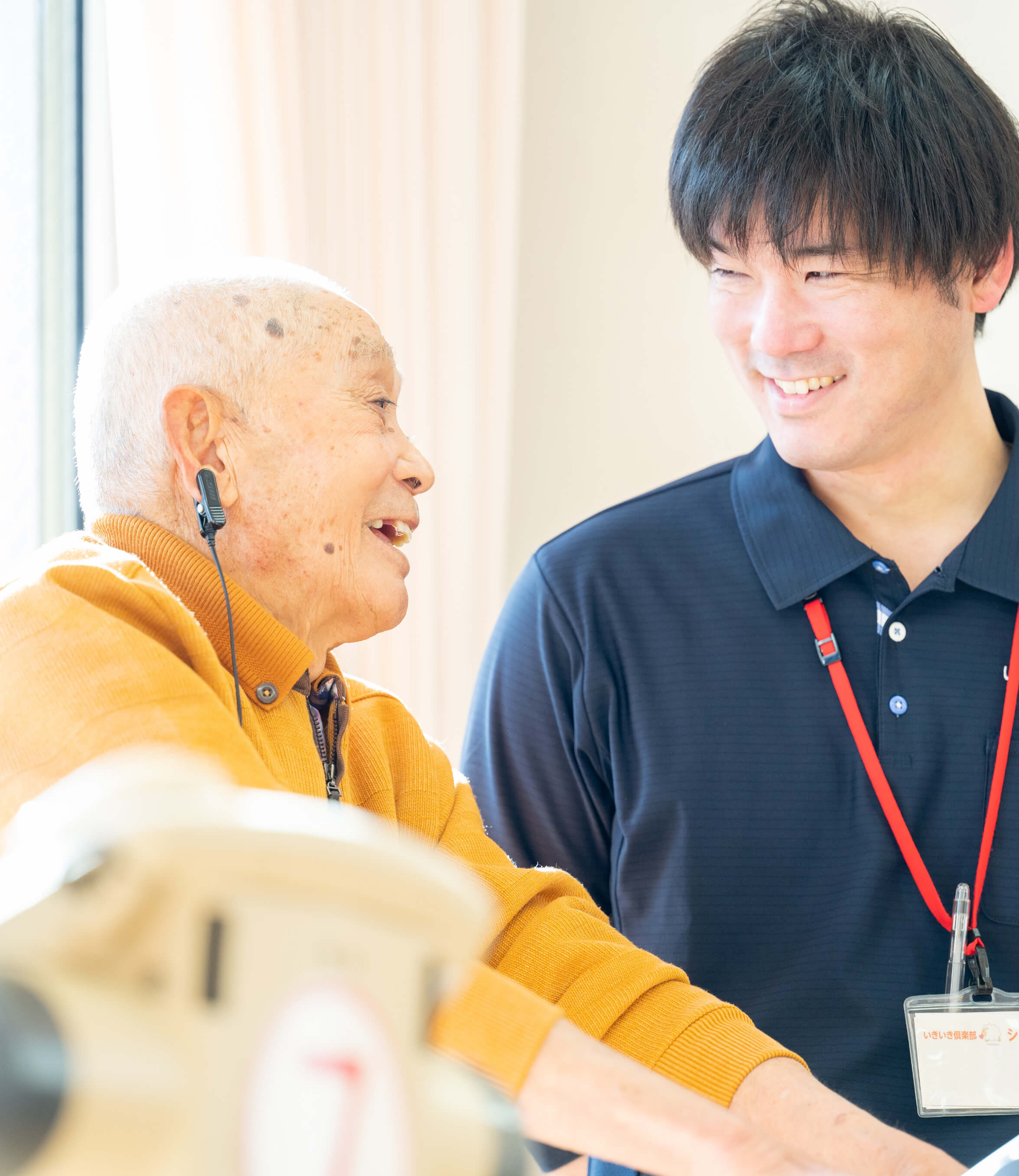 シープスタッフと利用者さんの写真